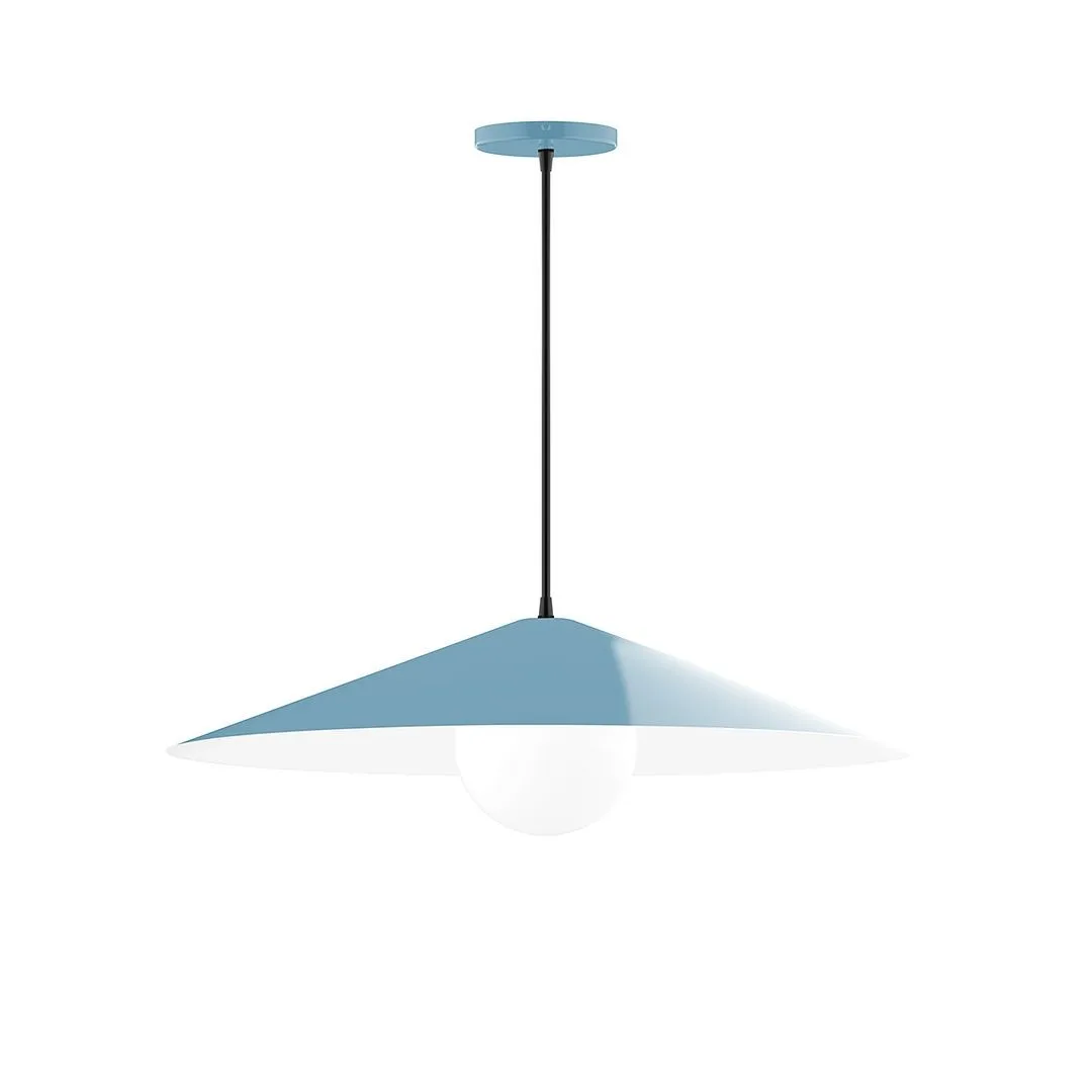 Vessel One Light Pendant in Light Blue
