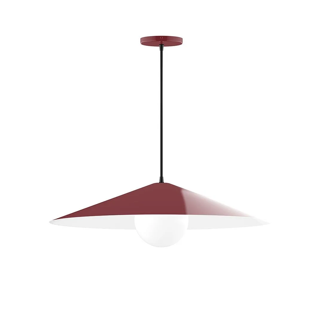 Vessel One Light Pendant in Barn Red