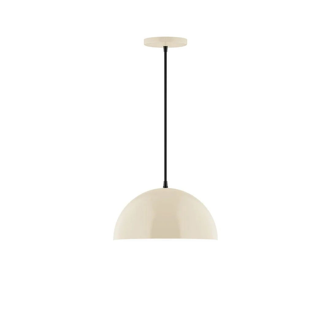 Arcade One Light Pendant in Cream