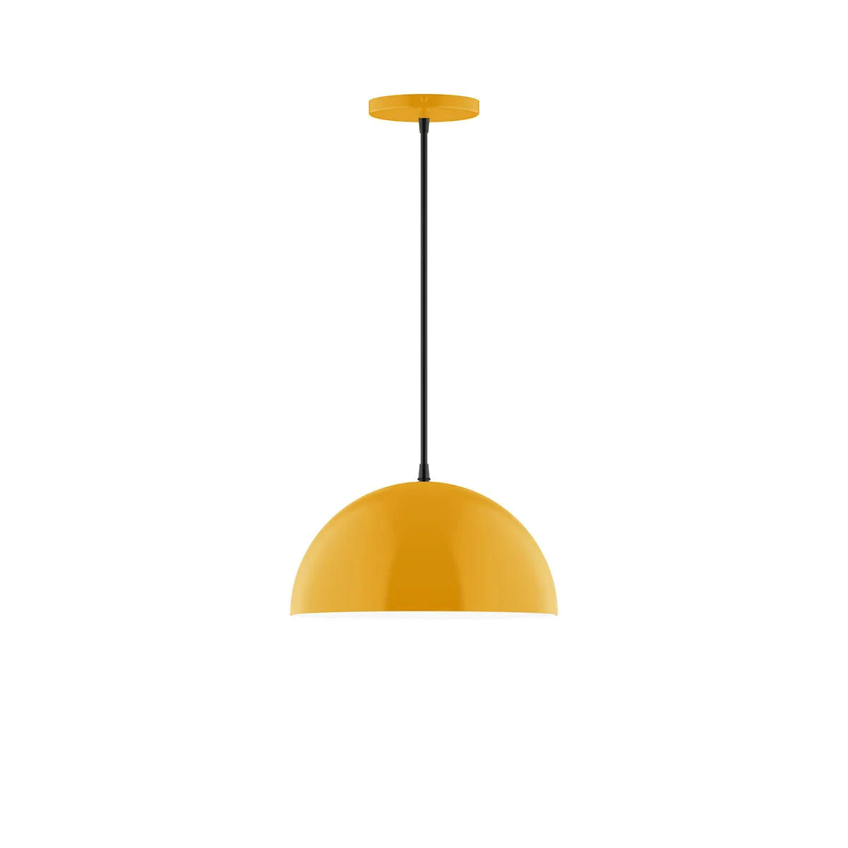 Arcade 12" LED Pendant in Bright Yellow