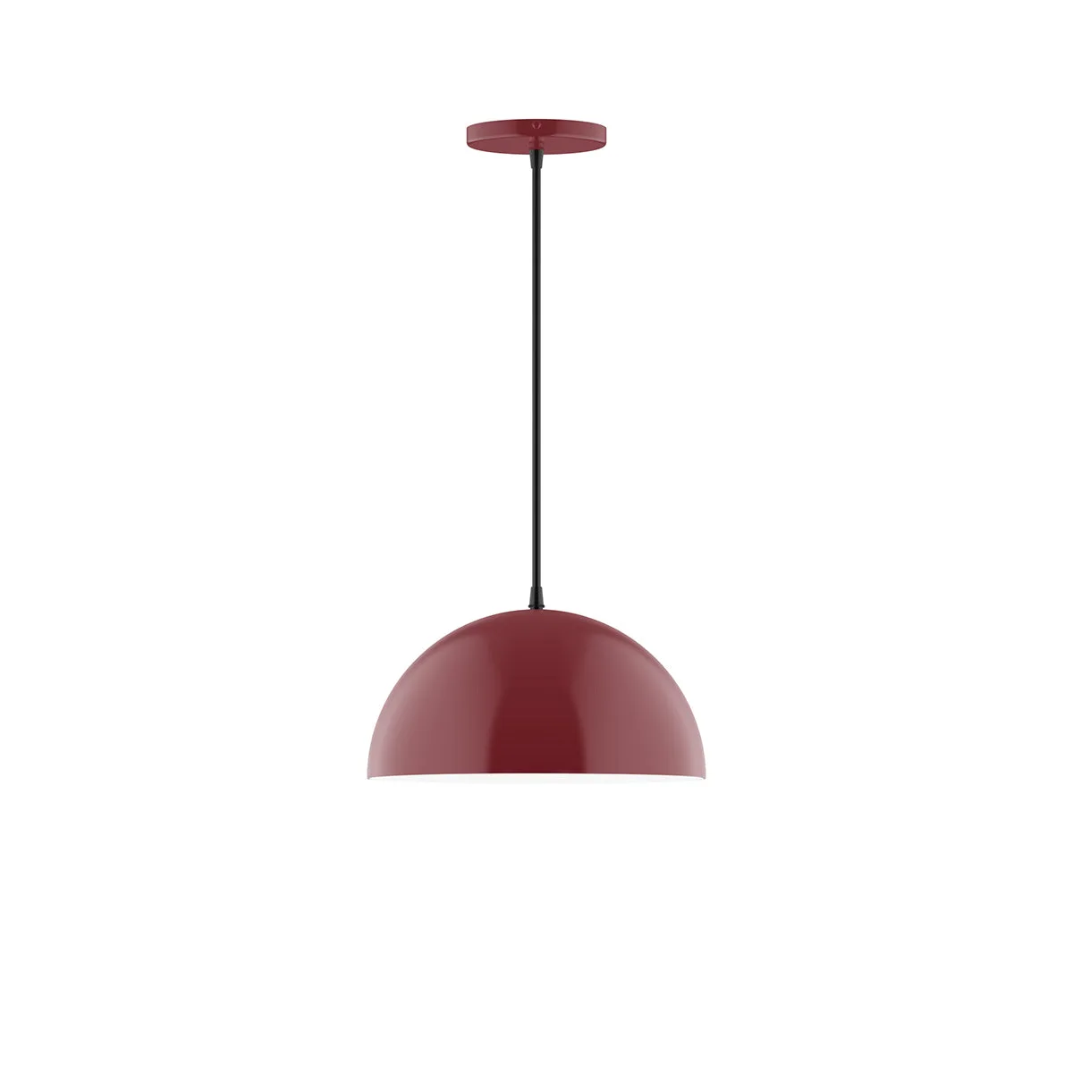Arcade 12" LED Pendant in Barn Red