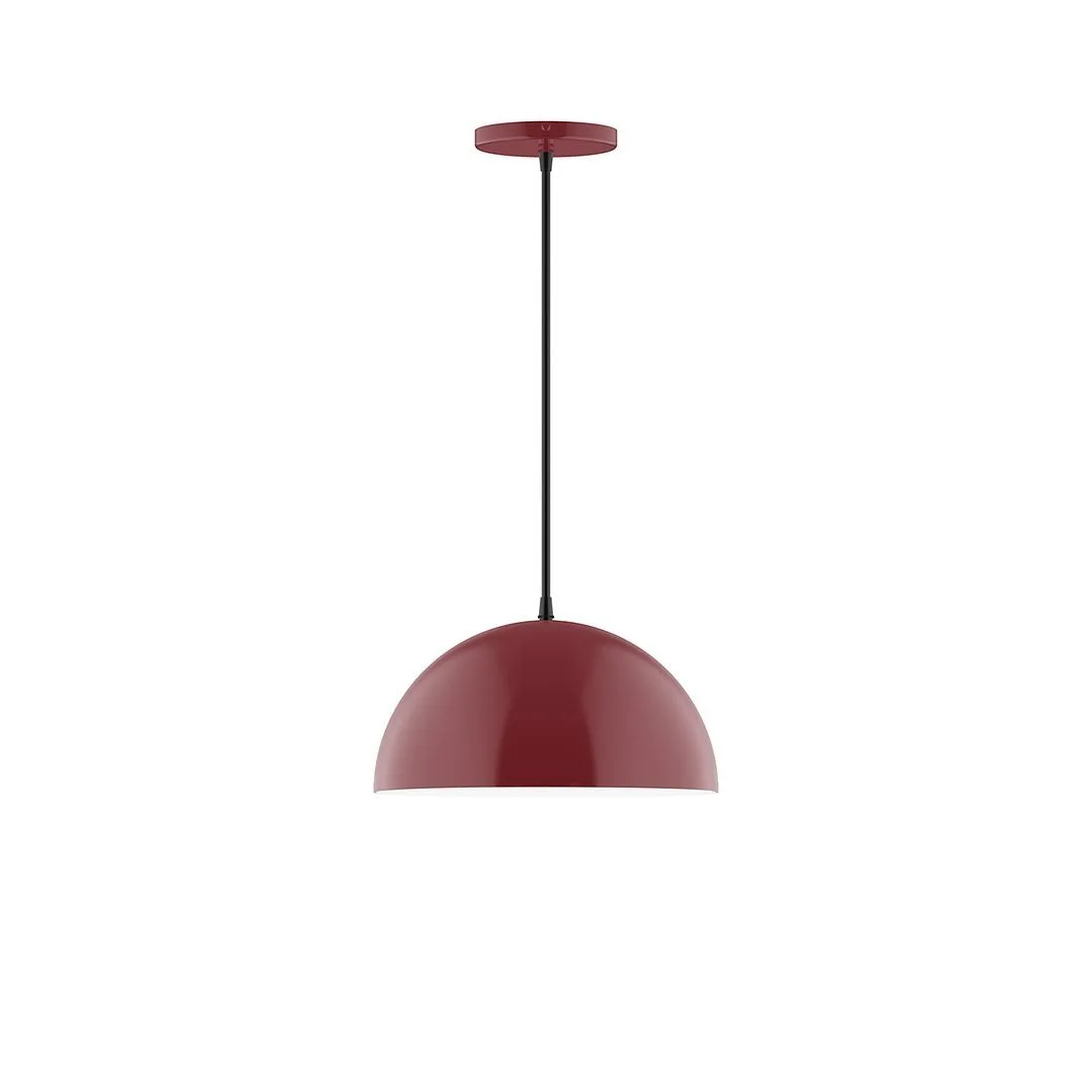 Arcade LED Pendant in Barn Red