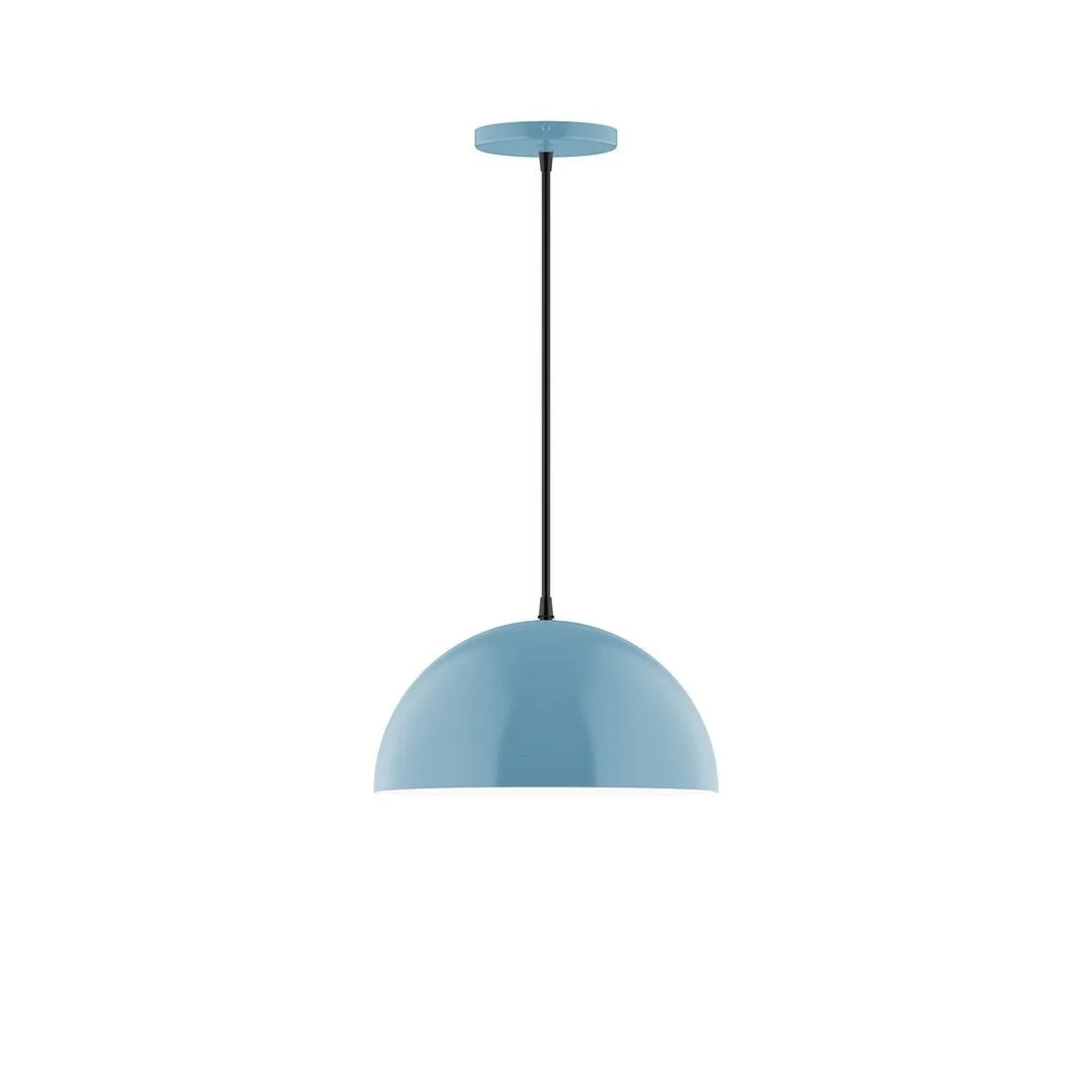 Arcade One Light Pendant in Light Blue