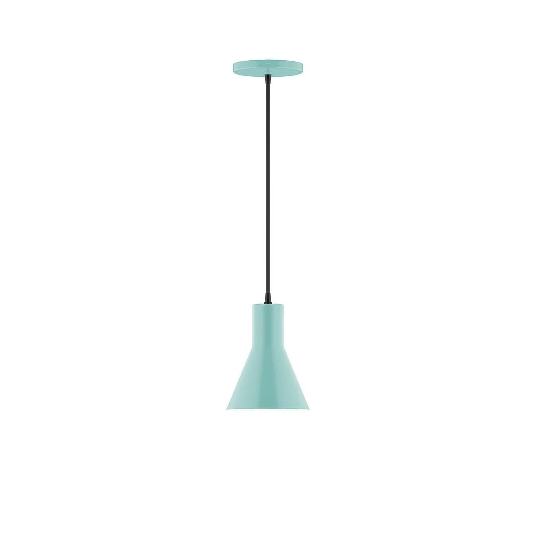 Flare LED Pendant in Sea Green