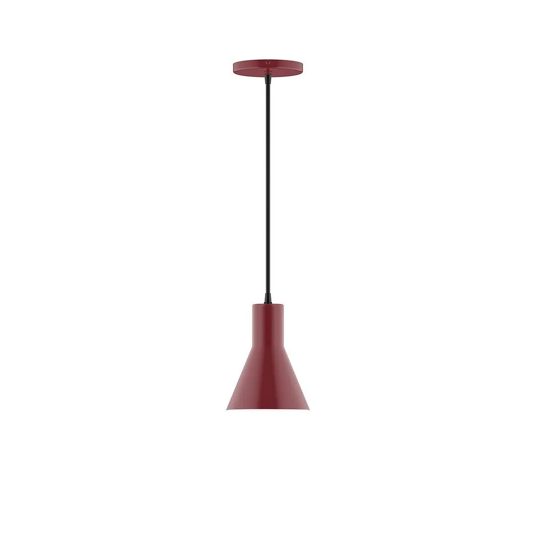 Flare LED Pendant in Barn Red