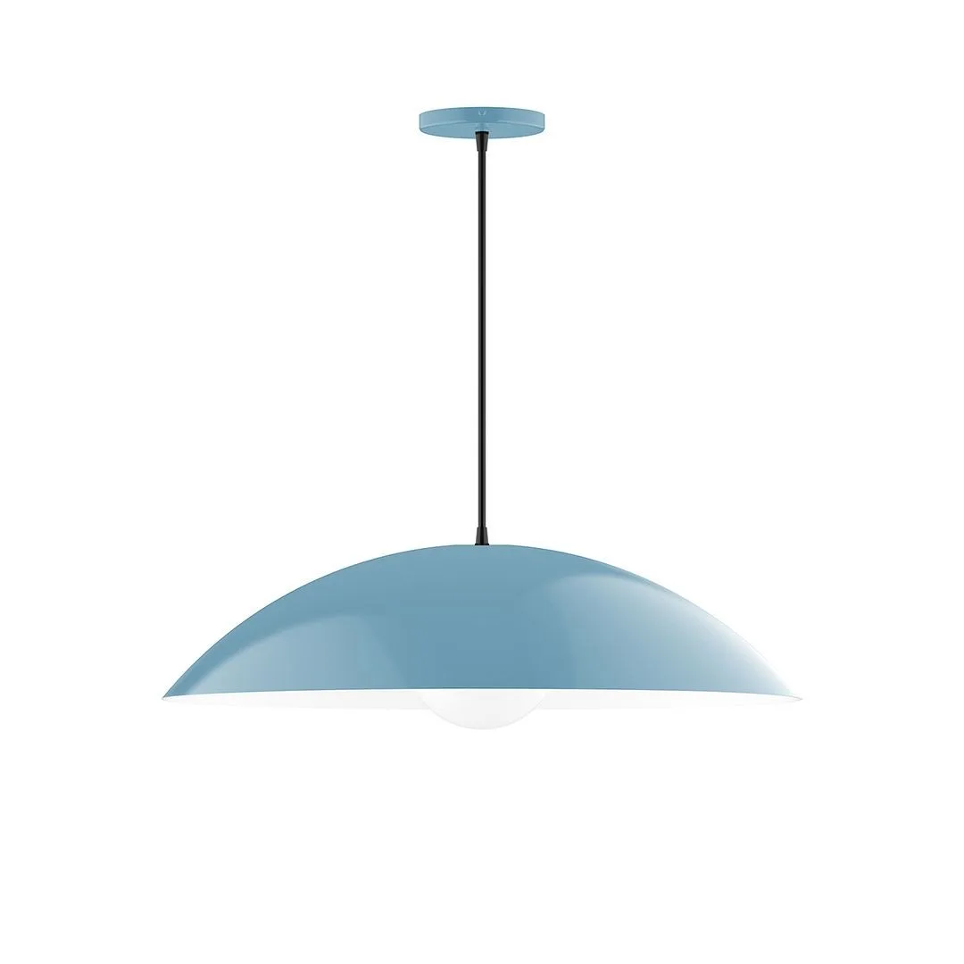 Plateau One Light Pendant in Light Blue