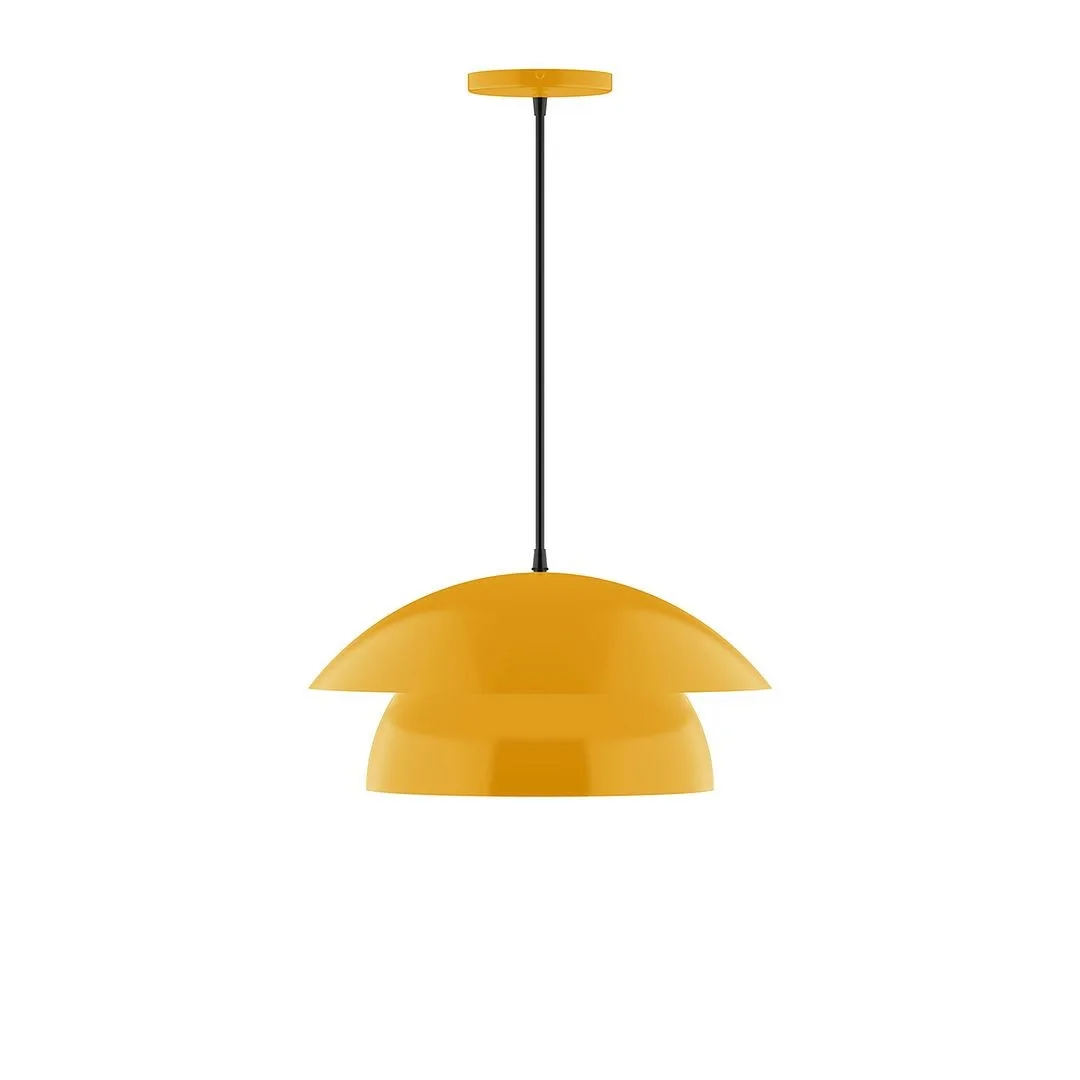 Nest LED Pendant in Bright Yellow