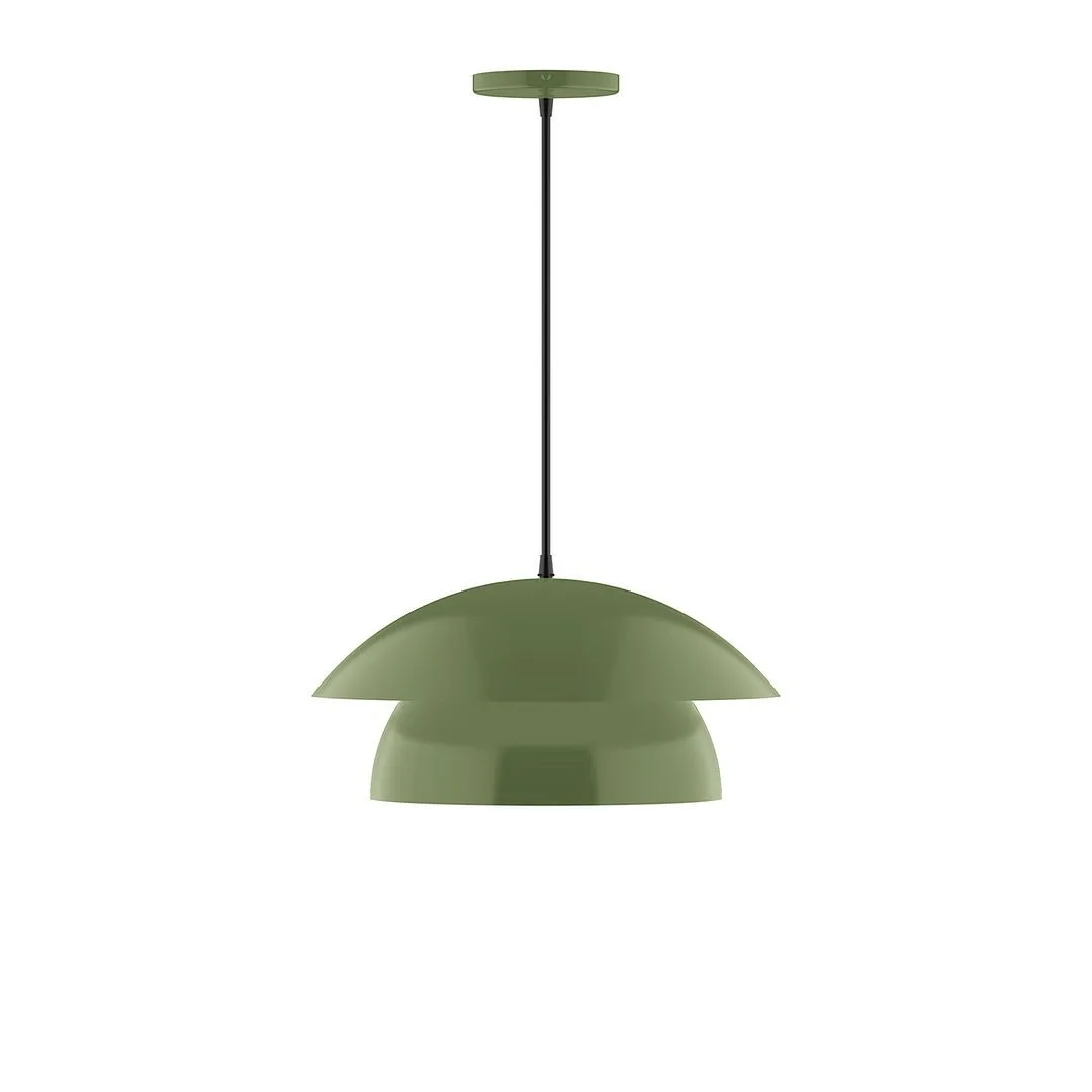 Nest LED Pendant in Fern Green
