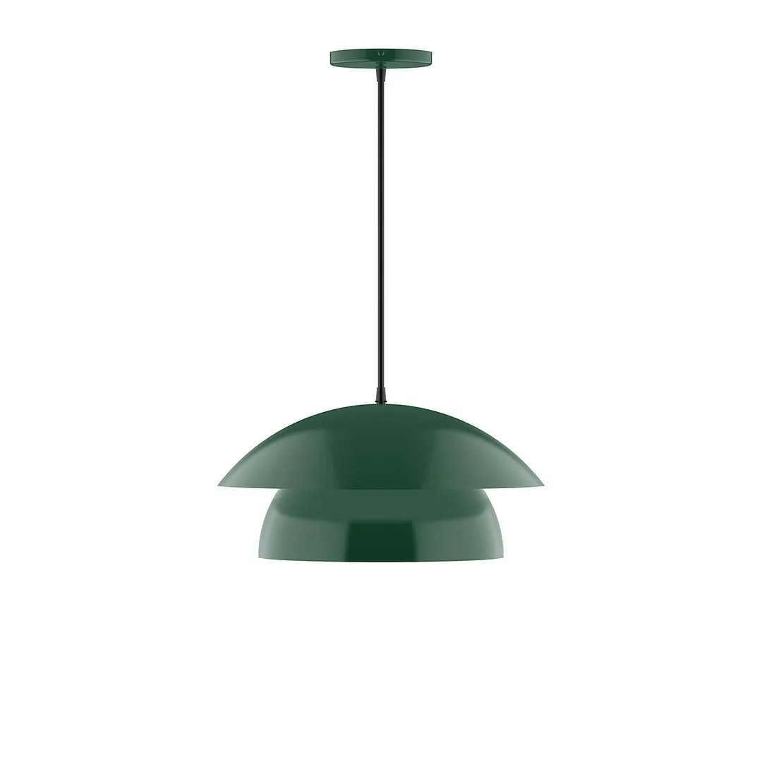 Nest LED Pendant in Forest Green