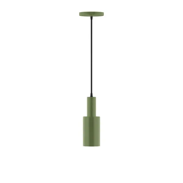 Geometric and colorful, the Spark series is simply configured for interior use. Spark is offered in multiple shapes, sizes and colors, choices to suit most any application. Collection: Spark Finish: Fern Green Glass: 3.5 inch Spark Width: 3.50" Height: 82.00" Length: 3.50" Weight: 4.00 lb Wire: 6' Red and White Zigzag Fabric Cord Canopy: 5" diameter Number of Bulbs: 1 Maximum Wattage: 8.00 W Light Source: LED Light Output: 800.00 lm Color Temperature: 3000 K CRI: 90 Dimmable Rated Average Life: 50,000 Voltage: 120.00 V Country of Origin: US Safety Listing: UL/cUL Safety Rating: Dry LED Manufacturer Warranty: 1-year limited warranty on the fixture.