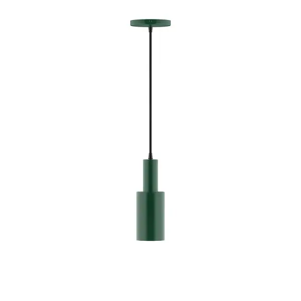 Geometric and colorful, the Spark series is simply configured for interior use. Spark is offered in multiple shapes, sizes and colors, choices to suit most any application. Collection: Spark Finish: Forest Green Glass: 3.5 inch Spark Width: 3.50" Height: 82.00" Length: 3.50" Weight: 4.00 lb Wire: 6' White and Gray Dot Fabric Cord Canopy: 5" diameter Number of Bulbs: 1 Maximum Wattage: 8.00 W Light Source: LED Light Output: 800.00 lm Color Temperature: 3000 K CRI: 90 Dimmable Rated Average Life: 50,000 Voltage: 120.00 V Country of Origin: US Safety Listing: UL/cUL Safety Rating: Dry LED Manufacturer Warranty: 1-year limited warranty on the fixture.