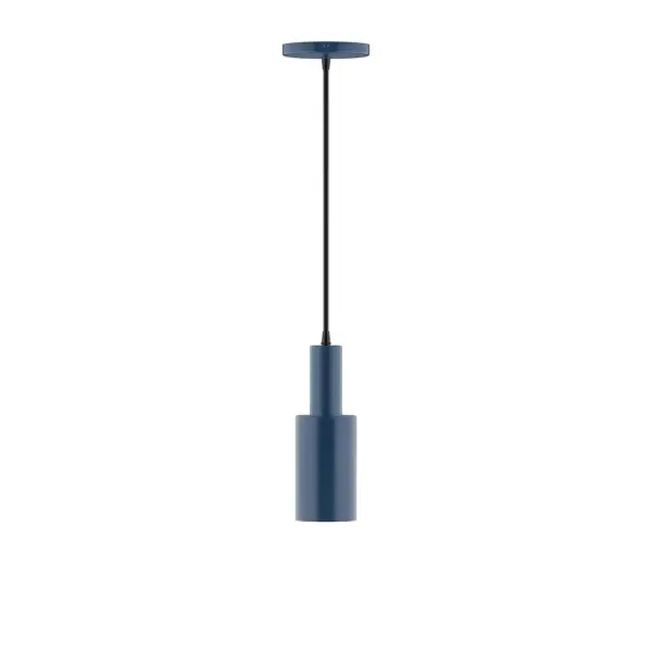 Geometric and colorful, the Spark series is simply configured for interior use. Spark is offered in multiple shapes, sizes and colors, choices to suit most any application. Collection: Spark Finish: Navy Glass: 3.5 inch Spark Width: 3.50" Height: 82.00" Length: 3.50" Weight: 4.00 lb Wire: 6' Black SJT Canopy: 5" diameter Number of Bulbs: 1 Maximum Wattage: 8.00 W Light Source: LED Light Output: 800.00 lm Color Temperature: 3000 K CRI: 90 Dimmable Rated Average Life: 50,000 Voltage: 120.00 V Country of Origin: US Safety Listing: UL/cUL Safety Rating: Dry LED Manufacturer Warranty: 1-year limited warranty on the fixture.