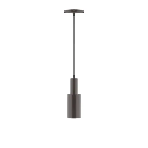 Geometric and colorful, the Spark series is simply configured for interior use. Spark is offered in multiple shapes, sizes and colors, choices to suit most any application. Collection: Spark Finish: Architectural Bronze Glass: 3.5 inch Spark Width: 3.50" Height: 82.00" Length: 3.50" Weight: 4.00 lb Wire: 6' Black and White Houndstooth Fabric Cord Canopy: 5" diameter Number of Bulbs: 1 Maximum Wattage: 8.00 W Light Source: LED Light Output: 800.00 lm Color Temperature: 3000 K CRI: 90 Dimmable Rated Average Life: 50,000 Voltage: 120.00 V Country of Origin: US Safety Listing: UL/cUL Safety Rating: Dry LED Manufacturer Warranty: 1-year limited warranty on the fixture.