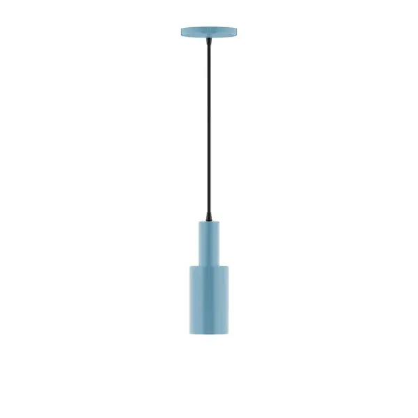 Geometric and colorful, the Spark series is simply configured for interior use. Spark is offered in multiple shapes, sizes and colors, choices to suit most any application. Collection: Spark Finish: Light Blue Glass: 3.5 inch Spark Width: 3.50" Height: 82.00" Length: 3.50" Weight: 4.00 lb Wire: 6' Black Fabric Cord Canopy: 5" diameter Number of Bulbs: 1 Maximum Wattage: 8.00 W Light Source: LED Light Output: 800.00 lm Color Temperature: 3000 K CRI: 90 Dimmable Rated Average Life: 50,000 Voltage: 120.00 V Country of Origin: US Safety Listing: UL/cUL Safety Rating: Dry LED Manufacturer Warranty: 1-year limited warranty on the fixture.