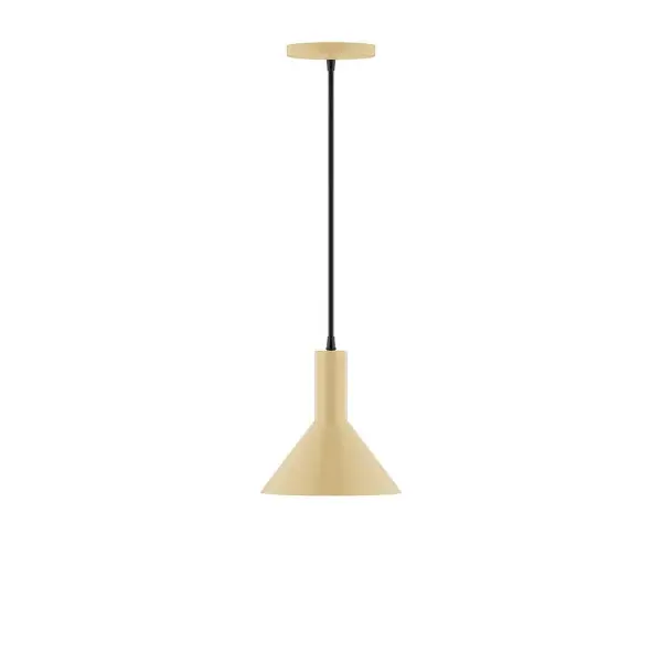 Geometric and colorful, the Chase series is simply configured for interior use. Chase is offered in multiple shapes, sizes and colors, choices to suit most any application. Collection: Chase Finish: Ivory Glass: 8 inch Chase Width: 8.00" Height: 80.00" Length: 8.00" Weight: 4.00 lb Wire: 6' Red and White Zigzag Fabric Cord Canopy: 5" diameter Number of Bulbs: 1 Maximum Wattage: 8.00 W Light Source: LED Light Output: 800.00 lm Color Temperature: 3000 K CRI: 90 Dimmable Rated Average Life: 50,000 Voltage: 120.00 V Country of Origin: US Safety Listing: UL/cUL Safety Rating: Dry LED Manufacturer Warranty: 1-year limited warranty on the fixture.