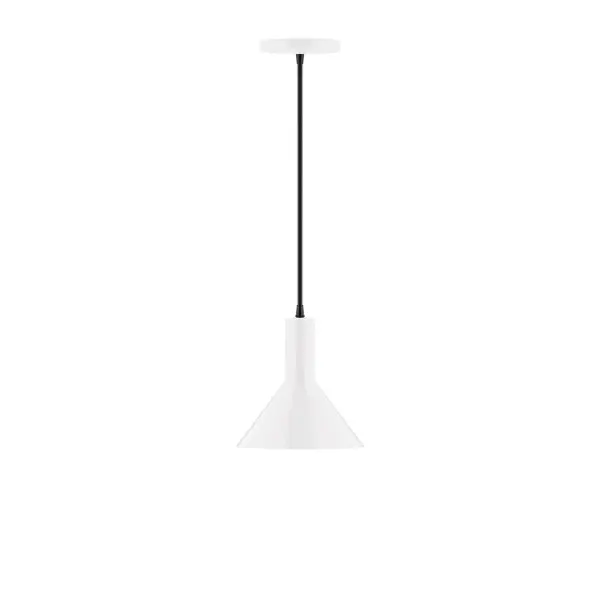 Geometric and colorful, the Chase series is simply configured for interior use. Chase is offered in multiple shapes, sizes and colors, choices to suit most any application. Collection: Chase Finish: White Glass: 8 inch Chase Width: 8.00" Height: 80.00" Length: 8.00" Weight: 4.00 lb Wire: 6' White SJT Cord Canopy: 5" diameter Number of Bulbs: 1 Maximum Wattage: 8.00 W Light Source: LED Light Output: 800.00 lm Color Temperature: 3000 K CRI: 90 Dimmable Rated Average Life: 50,000 Voltage: 120.00 V Country of Origin: US Safety Listing: UL/cUL Safety Rating: Dry LED Manufacturer Warranty: 1-year limited warranty on the fixture.