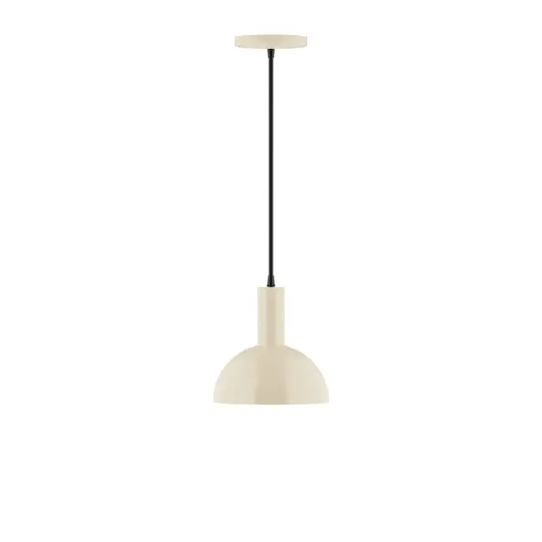 Geometric and colorful, the Ray series is simply configured for interior use. Ray is offered in multiple shapes, sizes and colors, choices to suit most any application. Collection: Ray Finish: Cream Glass: 8 inch Ray Width: 8.00" Height: 80.00" Length: 8.00" Weight: 4.00 lb Wire: 6' Ivory Fabric Cord Canopy: 5" diameter Number of Bulbs: 1 Maximum Wattage: 8.00 W Light Source: LED Light Output: 800.00 lm Color Temperature: 3000 K CRI: 90 Dimmable Rated Average Life: 50,000 Voltage: 120.00 V Country of Origin: US Safety Listing: UL/cUL Safety Rating: Dry LED Manufacturer Warranty: 1-year limited warranty on the fixture.