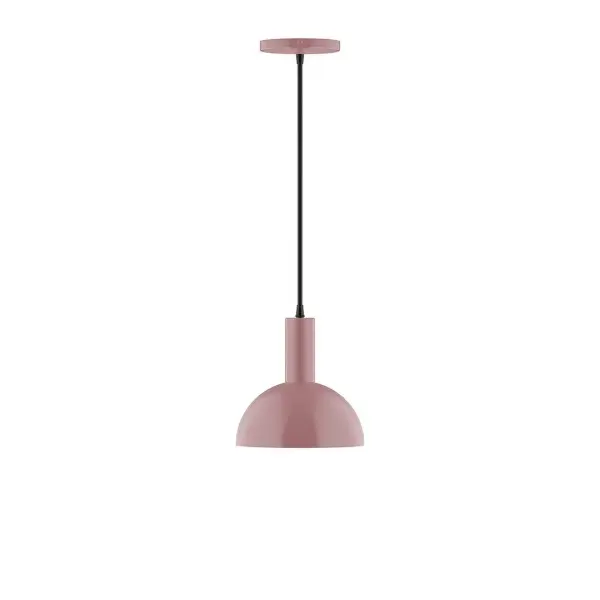Geometric and colorful, the Ray series is simply configured for interior use. Ray is offered in multiple shapes, sizes and colors, choices to suit most any application. Collection: Ray Finish: Mauve Glass: 8 inch Ray Width: 8.00" Height: 80.00" Length: 8.00" Weight: 4.00 lb Wire: 6' Ivory Fabric Cord Canopy: 5" diameter Number of Bulbs: 1 Maximum Wattage: 8.00 W Bulb Type: LED Light Source: LED Light Output: 800.00 lm Color Temperature: 3000 K CRI: 90 Dimmable Rated Average Life: 50,000 Voltage: 120.00 V Country of Origin: US Safety Listing: UL/cUL Safety Rating: Dry LED Manufacturer Warranty: 1-year limited warranty on the fixture.