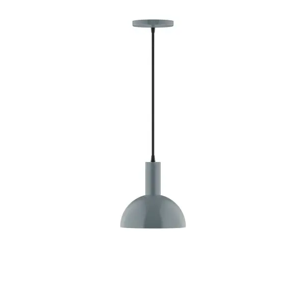 Geometric and colorful, the Ray series is simply configured for interior use. Ray is offered in multiple shapes, sizes and colors, choices to suit most any application. Collection: Ray Finish: Slate Gray Glass: 8 inch Ray Width: 8.00" Height: 80.00" Length: 8.00" Weight: 4.00 lb Wire: 6' White SJT Cord Canopy: 5" diameter Number of Bulbs: 1 Maximum Wattage: 8.00 W Bulb Type: LED Light Source: LED Light Output: 800.00 lm Color Temperature: 3000 K CRI: 90 Dimmable Rated Average Life: 50,000 Voltage: 120.00 V Country of Origin: US Safety Listing: UL/cUL Safety Rating: Dry LED Manufacturer Warranty: 1-year limited warranty on the fixture.