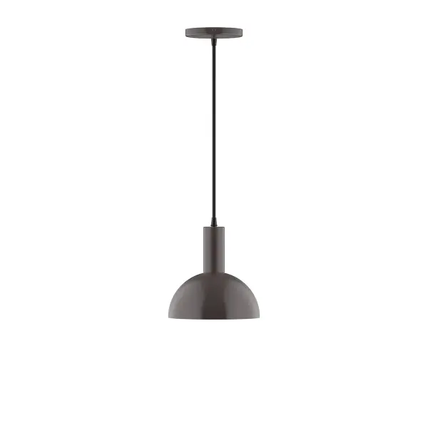 Geometric and colorful, the Ray series is simply configured for interior use. Ray is offered in multiple shapes, sizes and colors, choices to suit most any application. Collection: Ray Finish: Architectural Bronze Glass: 6" White Opak Glass Globe Notes: Option (1) A19 LED and 1-Integrated 8W Width: 8.00" Height: 80.00" Length: 8.00" Weight: 4.00 lb Wire: 6' Polished Copper Fabric Cord Canopy: 5" diameter Number of Bulbs: 1 Maximum Wattage: 100.00 W Bulb Type: A19 Bulb Base: E26 Medium Light Source: Incandescent or LED equivalent Dimmable Voltage: 120.00 V Country of Origin: US Safety Listing: UL/cUL Safety Rating: Dry LED Manufacturer Warranty: 1-year limited warranty on the fixture.