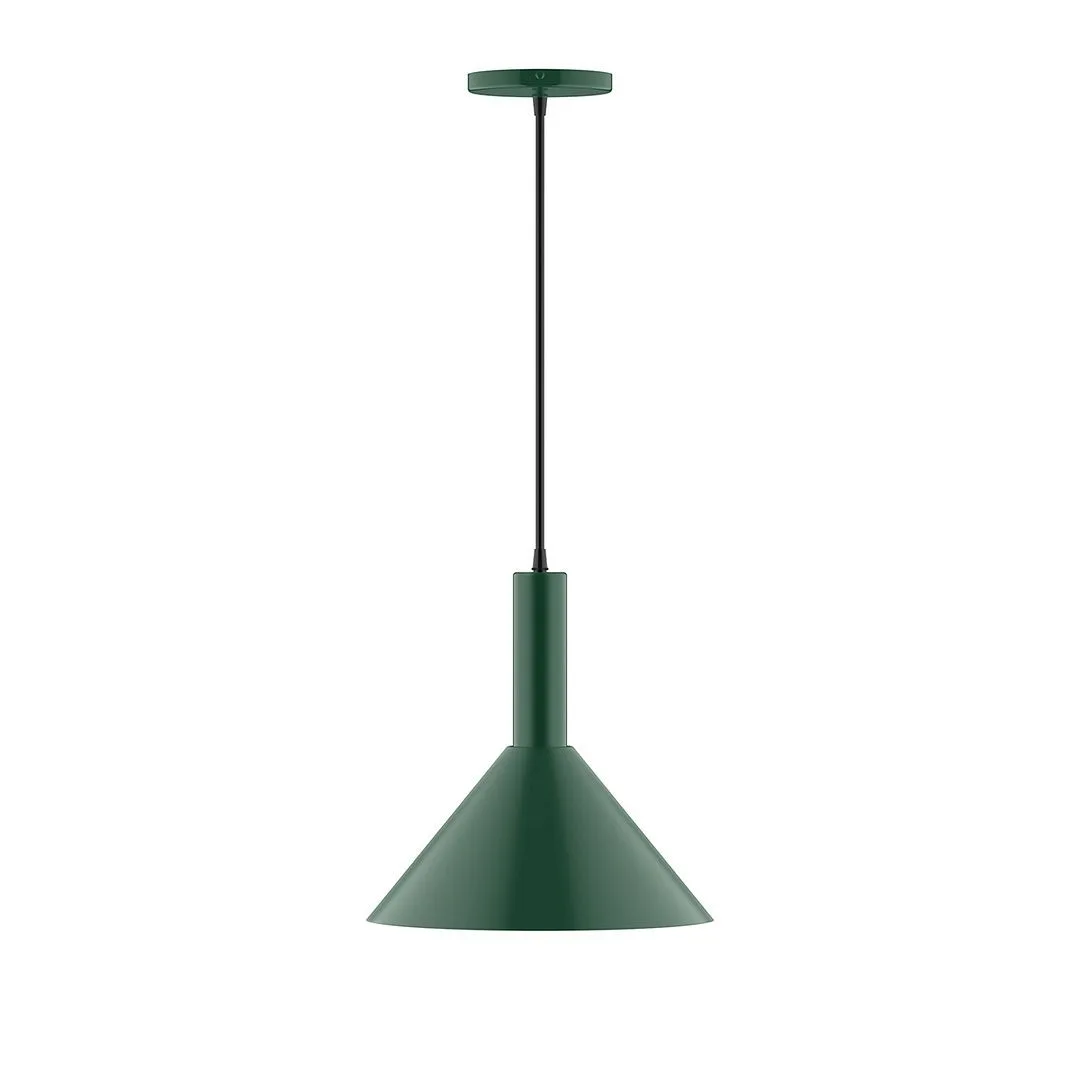 Chase One Light Pendant in Forest Green