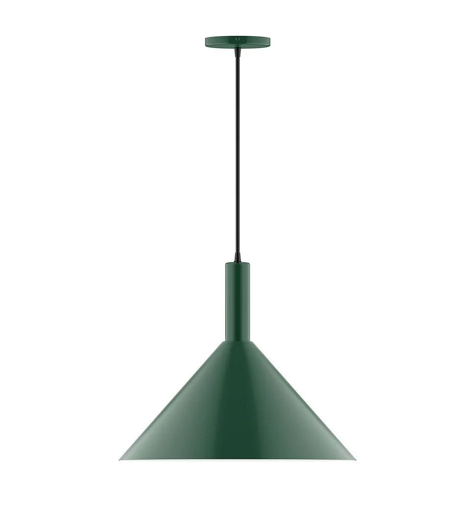 Chase LED Pendant in Forest Green