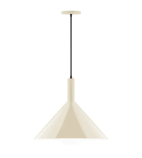 Geometric and colorful, the Chase series is simply configured for interior use. Chase is offered in multiple shapes, sizes and colors, choices to suit most any application. Collection: Chase Finish: Cream Glass: 6 inch White Opal Glass Globe Notes: Option (1) A19 LED Width: 18.00" Height: 87.00" Length: 18.00" Weight: 10.00 lb Wire: 6' Black SJT Canopy: 5" diameter Number of Bulbs: 1 Maximum Wattage: 100.00 W Bulb Type: A19 Bulb Base: E26 Medium Light Source: Incandescent or LED equivalent Dimmable Voltage: 120.00 V Material: Aluminum Country of Origin: US Safety Listing: UL/cUL Safety Rating: Dry LED Manufacturer Warranty: 1-year limited warranty on the fixture.