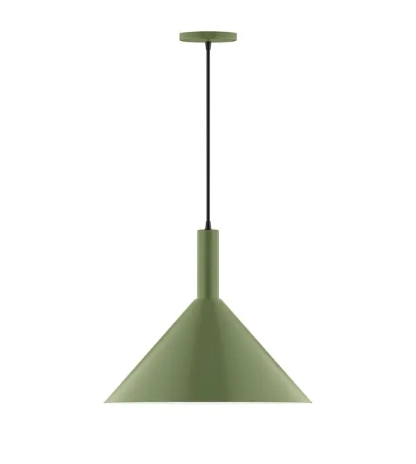 Geometric and colorful, the Chase series is simply configured for interior use. Chase is offered in multiple shapes, sizes and colors, choices to suit most any application. Collection: Chase Finish: Fern Green Glass: 6 inch White Opal Glass Globe Notes: Option (1) A19 LED Width: 18.00" Height: 87.00" Length: 18.00" Weight: 10.00 lb Wire: 6' Navy Mini Tweed Fabric Cord Canopy: 5" diameter Number of Bulbs: 1 Maximum Wattage: 100.00 W Bulb Type: A19 Bulb Base: E26 Medium Light Source: Incandescent or LED equivalent Dimmable Voltage: 120.00 V Material: Aluminum Country of Origin: US Safety Listing: UL/cUL Safety Rating: Dry LED Manufacturer Warranty: 1-year limited warranty on the fixture.