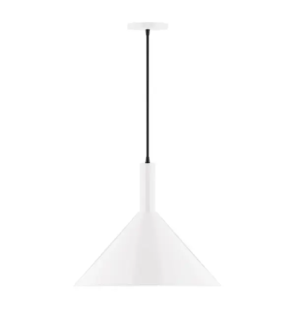 Geometric and colorful, the Chase series is simply configured for interior use. Chase is offered in multiple shapes, sizes and colors, choices to suit most any application. Collection: Chase Finish: White Glass: 6 inch White Opal Glass Globe Notes: Option (1) A19 LED Width: 18.00" Height: 87.00" Length: 18.00" Weight: 10.00 lb Wire: 6' Red and White Zigzag Fabric Cord Canopy: 5" diameter Number of Bulbs: 1 Maximum Wattage: 100.00 W Bulb Type: A19 Bulb Base: E26 Medium Light Source: Incandescent or LED equivalent Dimmable Voltage: 120.00 V Material: Aluminum Country of Origin: US Safety Listing: UL/cUL Safety Rating: Dry LED Manufacturer Warranty: 1-year limited warranty on the fixture.
