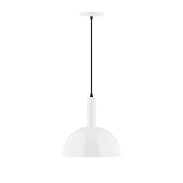 Geometric and colorful, the Ray series is simply configured for interior use. Ray is offered in multiple shapes, sizes and colors, choices to suit most any application. Collection: Ray Finish: White Glass: 12 inch Ray Width: 12.00" Height: 84.00" Length: 12.00" Weight: 6.00 lb Wire: 6' Navy Mini Tweed Fabric Cord Canopy: 5" diameter Number of Bulbs: 1 Maximum Wattage: 10.00 W Bulb Type: LED Light Source: LED Light Output: 800.00 lm Color Temperature: 2700 K CRI: 90 Dimmable Rated Average Life: 50,000 Voltage: 120.00 V Country of Origin: US Safety Listing: UL/cUL Safety Rating: Dry LED Manufacturer Warranty: 1-year limited warranty on the fixture.
