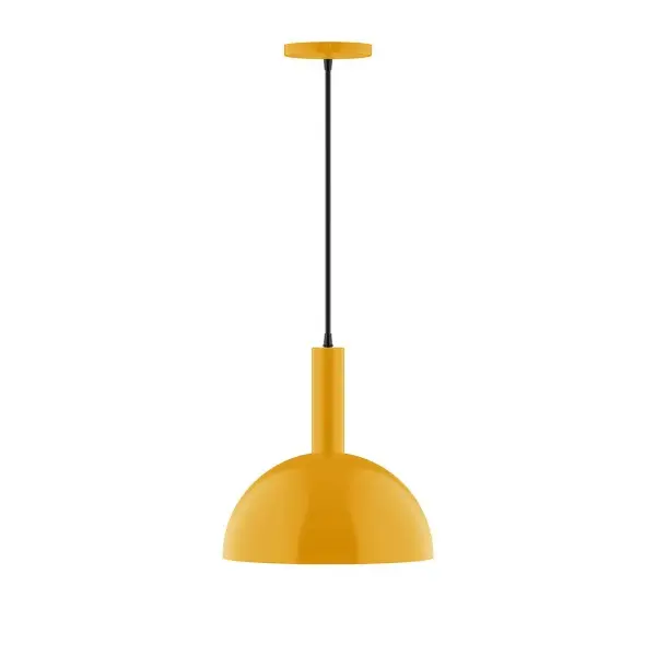 Geometric and colorful, the Ray series is simply configured for interior use. Ray is offered in multiple shapes, sizes and colors, choices to suit most any application. Collection: Ray Finish: Bright Yellow Glass: 6 inch White Opal Glass Globe Notes: Option (1) A19 LED Width: 12.00" Height: 84.00" Length: 12.00" Weight: 8.00 lb Wire: 6' Polished Copper Fabric Cord Canopy: 5" diameter Number of Bulbs: 1 Maximum Wattage: 100.00 W Bulb Type: A19 Bulb Base: E26 Medium Light Source: Incandescent or LED equivalent Dimmable Voltage: 120.00 V Material: Aluminum Country of Origin: US Safety Listing: UL/cUL Safety Rating: Dry LED Manufacturer Warranty: 1-year limited warranty on the fixture.