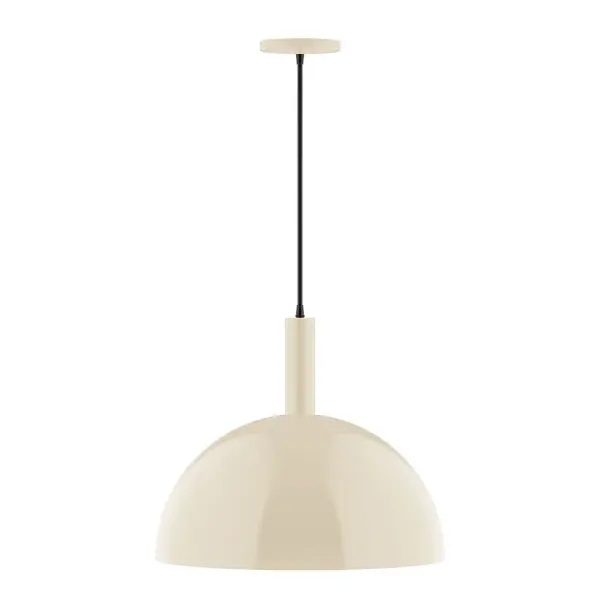 Geometric and colorful, the Ray series is simply configured for interior use. Ray is offered in multiple shapes, sizes and colors, choices to suit most any application. Collection: Ray Finish: Cream Glass: 18 inch Ray Width: 18.00" Height: 87.00" Length: 18.00" Weight: 8.00 lb Wire: 6' Ivory Fabric Cord Canopy: 5" diameter Number of Bulbs: 1 Maximum Wattage: 15.00 W Bulb Type: LED Light Source: LED Light Output: 1200.00 lm Color Temperature: 2700 K CRI: 90 Dimmable Rated Average Life: 50,000 Voltage: 120.00 V Country of Origin: US Safety Listing: UL/cUL Safety Rating: Dry LED Manufacturer Warranty: 1-year limited warranty on the fixture.