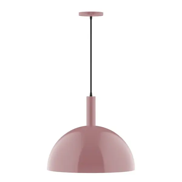 Geometric and colorful, the Ray series is simply configured for interior use. Ray is offered in multiple shapes, sizes and colors, choices to suit most any application. Collection: Ray Finish: Mauve Glass: 18 inch Ray Width: 18.00" Height: 87.00" Length: 18.00" Weight: 8.00 lb Wire: 6' Gray Fabric Cord Canopy: 5" diameter Number of Bulbs: 1 Maximum Wattage: 15.00 W Bulb Type: LED Light Source: LED Light Output: 1200.00 lm Color Temperature: 2700 K CRI: 90 Dimmable Rated Average Life: 50,000 Voltage: 120.00 V Country of Origin: US Safety Listing: UL/cUL Safety Rating: Dry LED Manufacturer Warranty: 1-year limited warranty on the fixture.