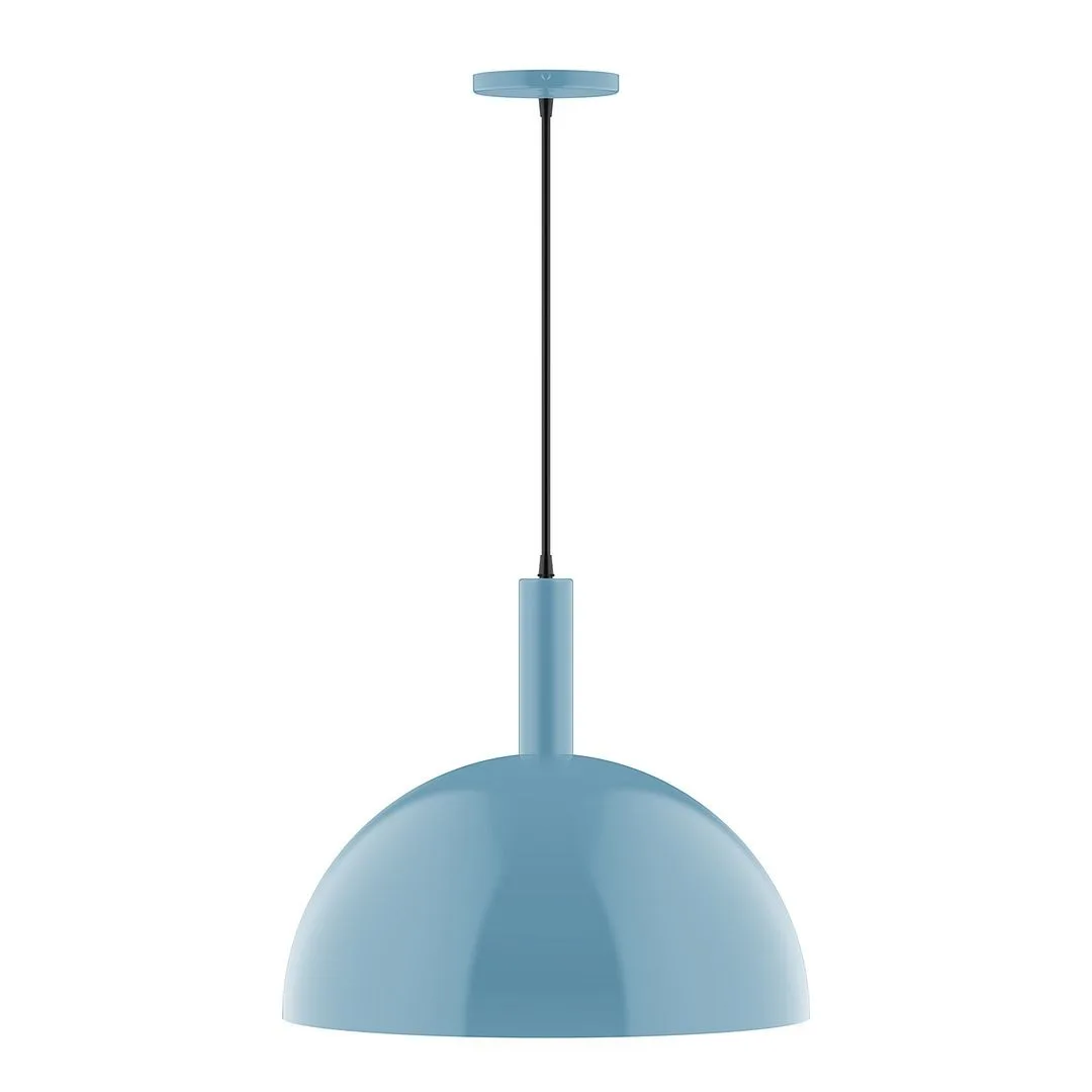 Ray One Light Pendant in Light Blue