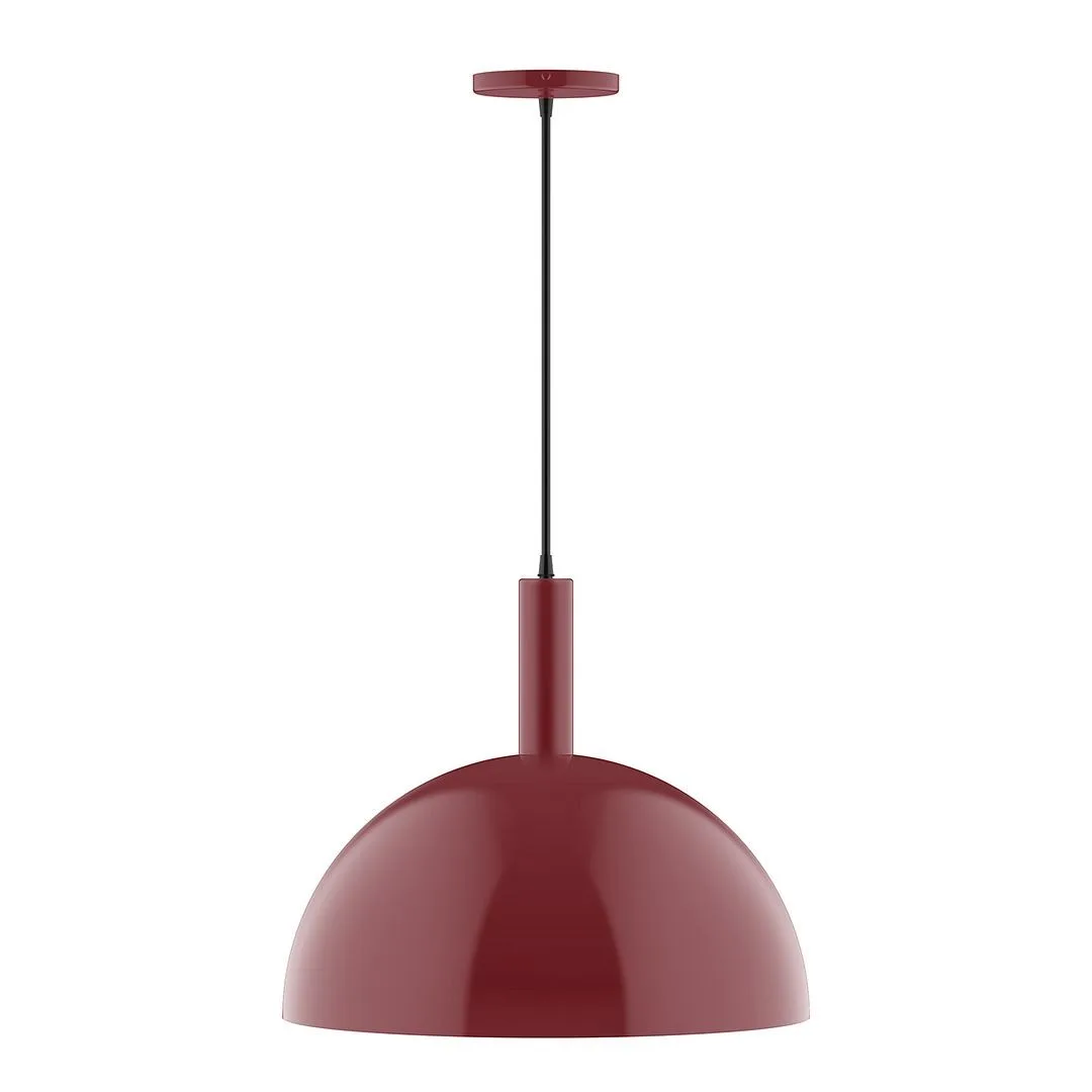 Ray One Light Pendant in Barn Red