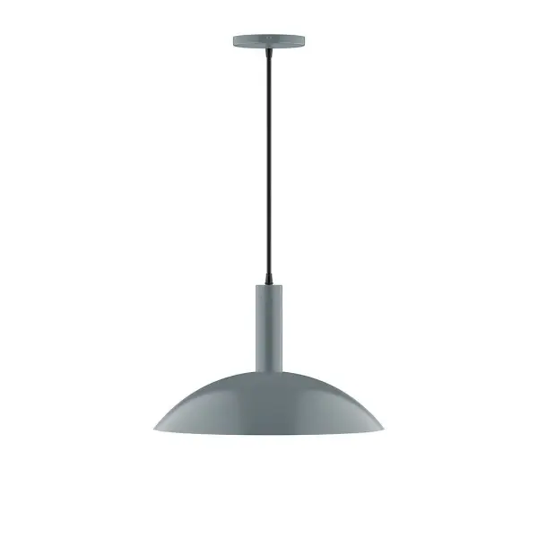 Geometric and colorful, the Glow series is simply configured for interior use. Glow is offered in multiple shapes, sizes and colors, choices to suit most any application. Collection: Glow Finish: Slate Gray Glass: 16 inch Glow Width: 16.00" Height: 82.00" Length: 16.00" Weight: 8.00 lb Wire: 6' Black Fabric Cord Canopy: 5" diameter Number of Bulbs: 2 Maximum Wattage: 15.00 W Bulb Type: LED Light Source: LED Light Output: 1200.00 lm Color Temperature: 2700 K CRI: 90 Dimmable Rated Average Life: 50,000 Voltage: 120.00 V Country of Origin: US Safety Listing: UL/cUL Safety Rating: Dry LED Manufacturer Warranty: 1-year limited warranty on the fixture.