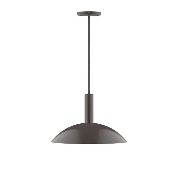 Geometric and colorful, the Glow series is simply configured for interior use. Glow is offered in multiple shapes, sizes and colors, choices to suit most any application. Collection: Glow Finish: Architectural Bronze Glass: 16 inch Glow Width: 16.00" Height: 82.00" Length: 16.00" Weight: 8.00 lb Wire: 6' Black Fabric Cord Canopy: 5" diameter Number of Bulbs: 2 Maximum Wattage: 15.00 W Bulb Type: LED Light Source: LED Light Output: 1200.00 lm Color Temperature: 2700 K CRI: 90 Dimmable Rated Average Life: 50,000 Voltage: 120.00 V Country of Origin: US Safety Listing: UL/cUL Safety Rating: Dry LED Manufacturer Warranty: 1-year limited warranty on the fixture.
