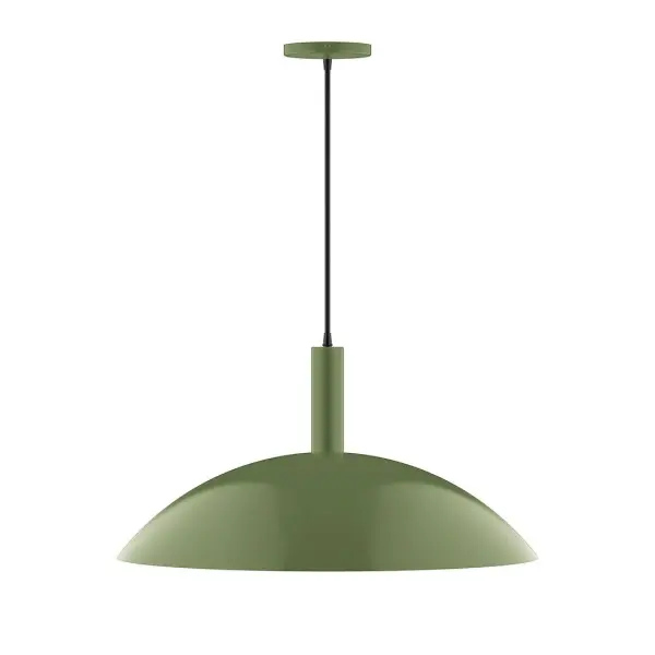 Geometric and colorful, the Glow series is simply configured for interior use. Glow is offered in multiple shapes, sizes and colors, choices to suit most any application. Collection: Glow Finish: Fern Green Glass: 24 inch Glow Width: 24.00" Height: 84.00" Length: 24.00" Weight: 10.00 lb Wire: 6' Black SJT Canopy: 5" diameter Number of Bulbs: 2 Maximum Wattage: 25.00 W Bulb Type: LED Light Source: LED Light Output: 1800.00 lm Color Temperature: 3000 K CRI: 90 Dimmable Rated Average Life: 50,000 Voltage: 120.00 V Country of Origin: US Safety Listing: UL/cUL Safety Rating: Dry LED Manufacturer Warranty: 1-year limited warranty on the fixture.