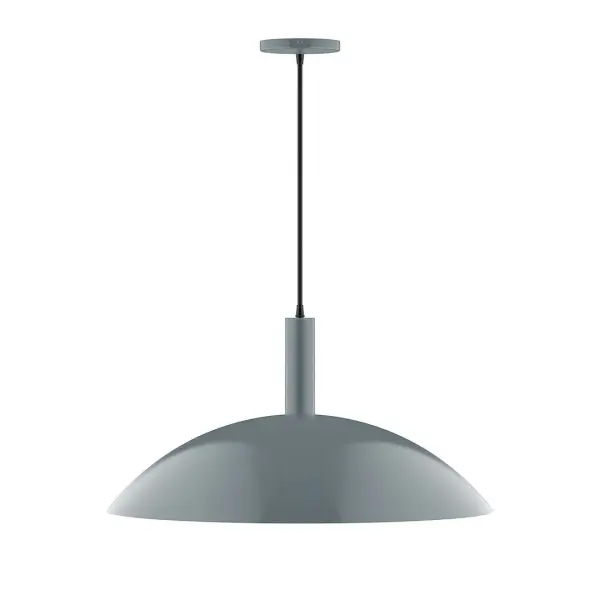 Geometric and colorful, the Glow series is simply configured for interior use. Glow is offered in multiple shapes, sizes and colors, choices to suit most any application. Collection: Glow Finish: Slate Gray Glass: 24 inch Glow Width: 24.00" Height: 84.00" Length: 24.00" Weight: 10.00 lb Wire: 6' White SJT Cord Canopy: 5" diameter Number of Bulbs: 2 Maximum Wattage: 25.00 W Bulb Type: LED Light Source: LED Light Output: 1800.00 lm Color Temperature: 2700 K CRI: 90 Dimmable Rated Average Life: 50,000 Voltage: 120.00 V Country of Origin: US Safety Listing: UL/cUL Safety Rating: Dry LED Manufacturer Warranty: 1-year limited warranty on the fixture.