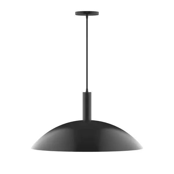 Geometric and colorful, the Glow series is simply configured for interior use. Glow is offered in multiple shapes, sizes and colors, choices to suit most any application. Collection: Glow Finish: Black Glass: 24 inch Glow Width: 24.00" Height: 84.00" Length: 24.00" Weight: 10.00 lb Wire: 6' Navy Mini Tweed Fabric Cord Canopy: 5" diameter Number of Bulbs: 2 Maximum Wattage: 25.00 W Bulb Type: LED Light Source: LED Light Output: 1800.00 lm Color Temperature: 2700 K CRI: 90 Dimmable Rated Average Life: 50,000 Voltage: 120.00 V Country of Origin: US Safety Listing: UL/cUL Safety Rating: Dry LED Manufacturer Warranty: 1-year limited warranty on the fixture.