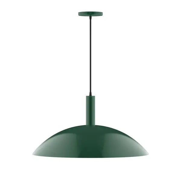 Geometric and colorful, the Glow series is simply configured for interior use. Glow is offered in multiple shapes, sizes and colors, choices to suit most any application. Collection: Glow Finish: Forest Green Glass: 24 inch Glow Width: 24.00" Height: 84.00" Length: 24.00" Weight: 10.00 lb Wire: 6' Black SJT Canopy: 5" diameter Number of Bulbs: 2 Maximum Wattage: 25.00 W Bulb Type: LED Light Source: LED Light Output: 1800.00 lm Color Temperature: 3000 K CRI: 90 Dimmable Rated Average Life: 50,000 Voltage: 120.00 V Country of Origin: US Safety Listing: UL/cUL Safety Rating: Dry LED Manufacturer Warranty: 1-year limited warranty on the fixture.