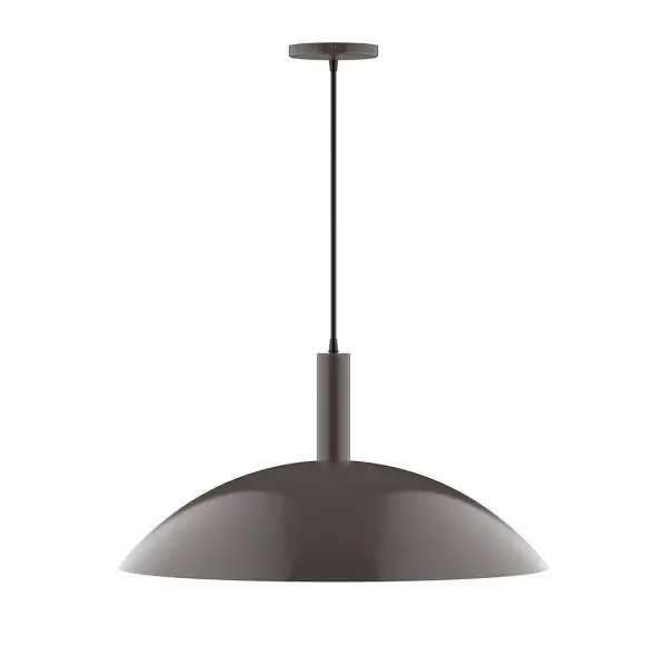 Geometric and colorful, the Glow series is simply configured for interior use. Glow is offered in multiple shapes, sizes and colors, choices to suit most any application. Collection: Glow Finish: Architectural Bronze Glass: 24 inch Glow Width: 24.00" Height: 84.00" Length: 24.00" Weight: 10.00 lb Wire: 6' Ivory Fabric Cord Canopy: 5" diameter Number of Bulbs: 2 Maximum Wattage: 25.00 W Bulb Type: LED Light Source: LED Light Output: 1800.00 lm Color Temperature: 2700 K CRI: 90 Dimmable Rated Average Life: 50,000 Voltage: 120.00 V Country of Origin: US Safety Listing: UL/cUL Safety Rating: Dry LED Manufacturer Warranty: 1-year limited warranty on the fixture.