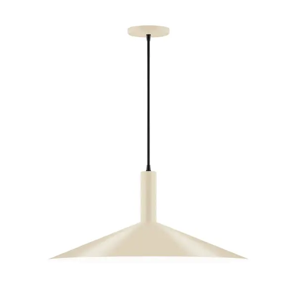Geometric and colorful, the Zing series is simply configured for interior use. Zing is offered in multiple shapes, sizes and colors, choices to suit most any application. Collection: Zing Finish: Cream Glass: 24 inch Zing Notes: Option (2) C11 LED and 1-Integrated 8W Width: 24.00" Height: 82.50" Length: 24.00" Weight: 10.00 lb Wire: 6' Black SJT Canopy: 5" diameter Number of Bulbs: 2 Maximum Wattage: 75.00 W Bulb Type: C11 Bulb Base: E12 Candelabra Light Source: Incandescent or LED equivalent Dimmable Voltage: 120.00 V Material: Aluminum Country of Origin: US Safety Listing: UL/cUL Safety Rating: Dry LED Manufacturer Warranty: 1-year limited warranty on the fixture.