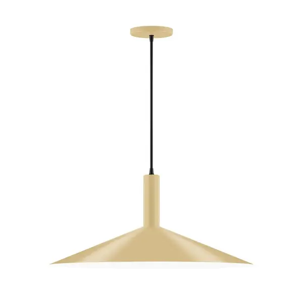 Geometric and colorful, the Zing series is simply configured for interior use. Zing is offered in multiple shapes, sizes and colors, choices to suit most any application. Collection: Zing Finish: Ivory Glass: 24 inch Zing Width: 24.00" Height: 82.50" Length: 24.00" Weight: 10.00 lb Wire: 6' White and Gray Dot Fabric Cord Canopy: 5" diameter Number of Bulbs: 2 Maximum Wattage: 8.00 W Bulb Type: LED Light Source: LED Light Output: 800.00 lm Color Temperature: 3000 K CRI: 90 Dimmable Rated Average Life: 50,000 Voltage: 120.00 V Country of Origin: US Safety Listing: UL/cUL Safety Rating: Dry LED Manufacturer Warranty: 1-year limited warranty on the fixture.