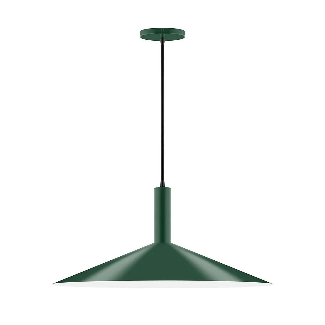 Zing LED Pendant in Forest Green