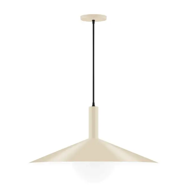Geometric and colorful, the Zing series is simply configured for interior use. Zing is offered in multiple shapes, sizes and colors, choices to suit most any application. Collection: Zing Finish: Cream Glass: 6 inch White Opal Glass Globe Notes: Option (1) A19 LED Width: 24.00" Height: 82.50" Length: 24.00" Weight: 12.00 lb Wire: 6' Black SJT Canopy: 5" diameter Number of Bulbs: 1 Maximum Wattage: 100.00 W Bulb Type: A19 Bulb Base: E26 Medium Light Source: Incandescent or LED equivalent Dimmable Voltage: 120.00 V Material: Aluminum Country of Origin: US Safety Listing: UL/cUL Safety Rating: Dry LED Manufacturer Warranty: 1-year limited warranty on the fixture.