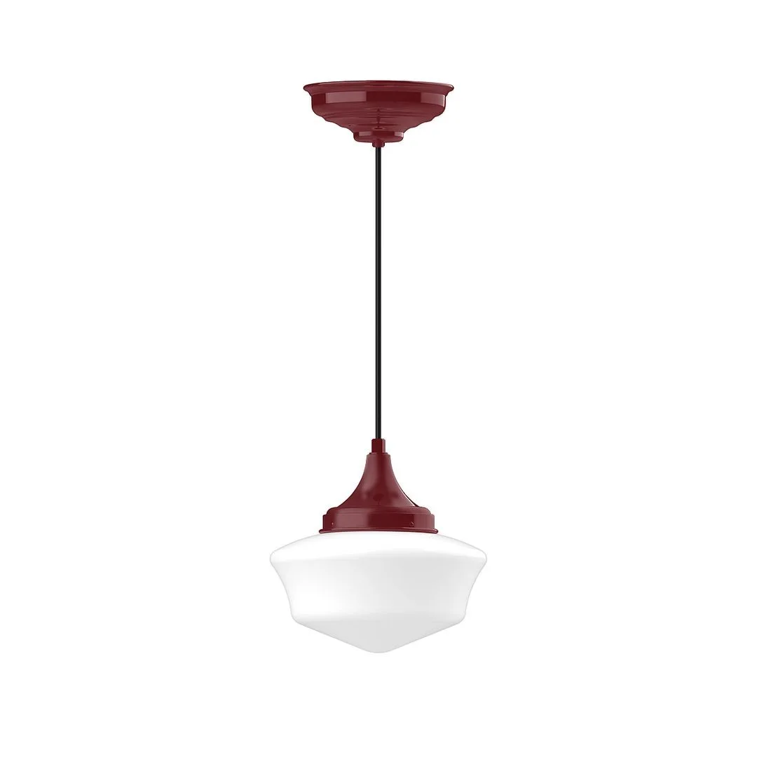 Schoolhouse One Light Pendant in Barn Red
