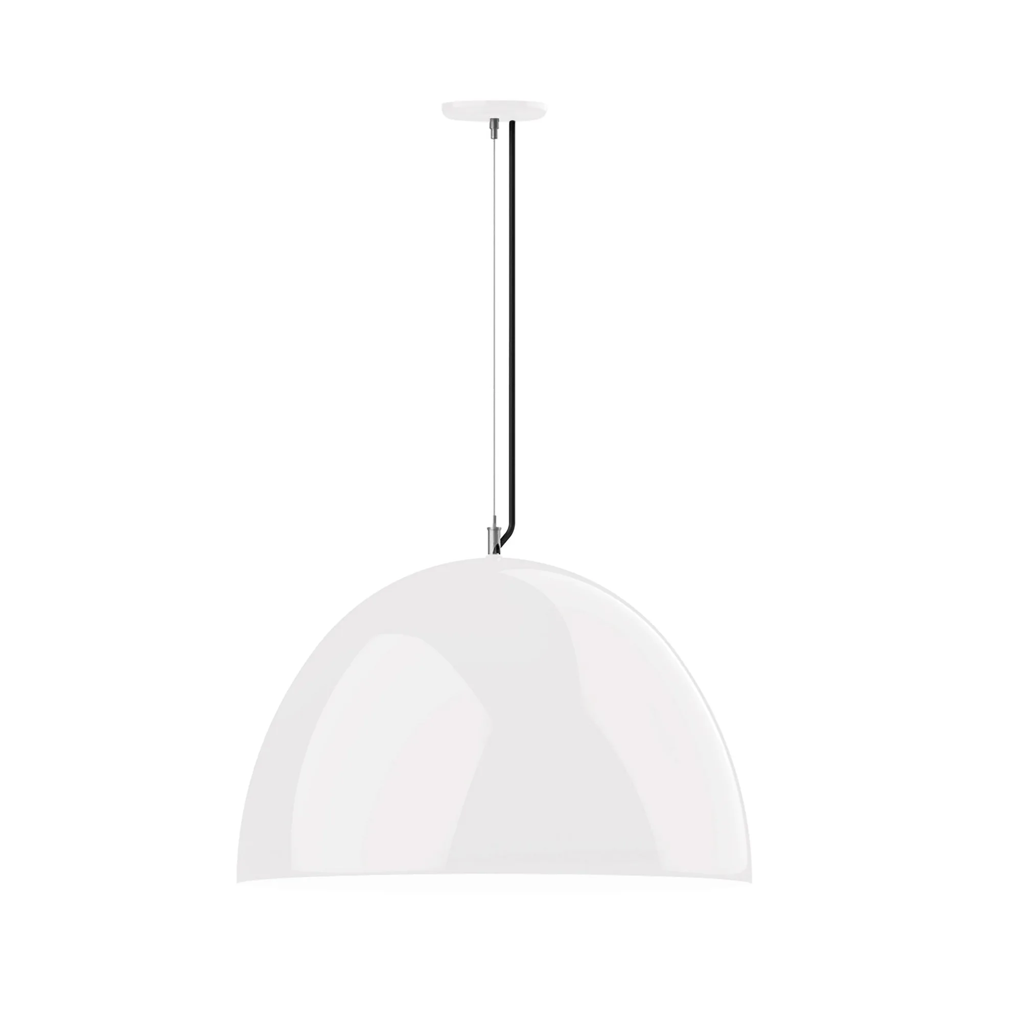 XL Choices One Light Pendant in White w/White Interior