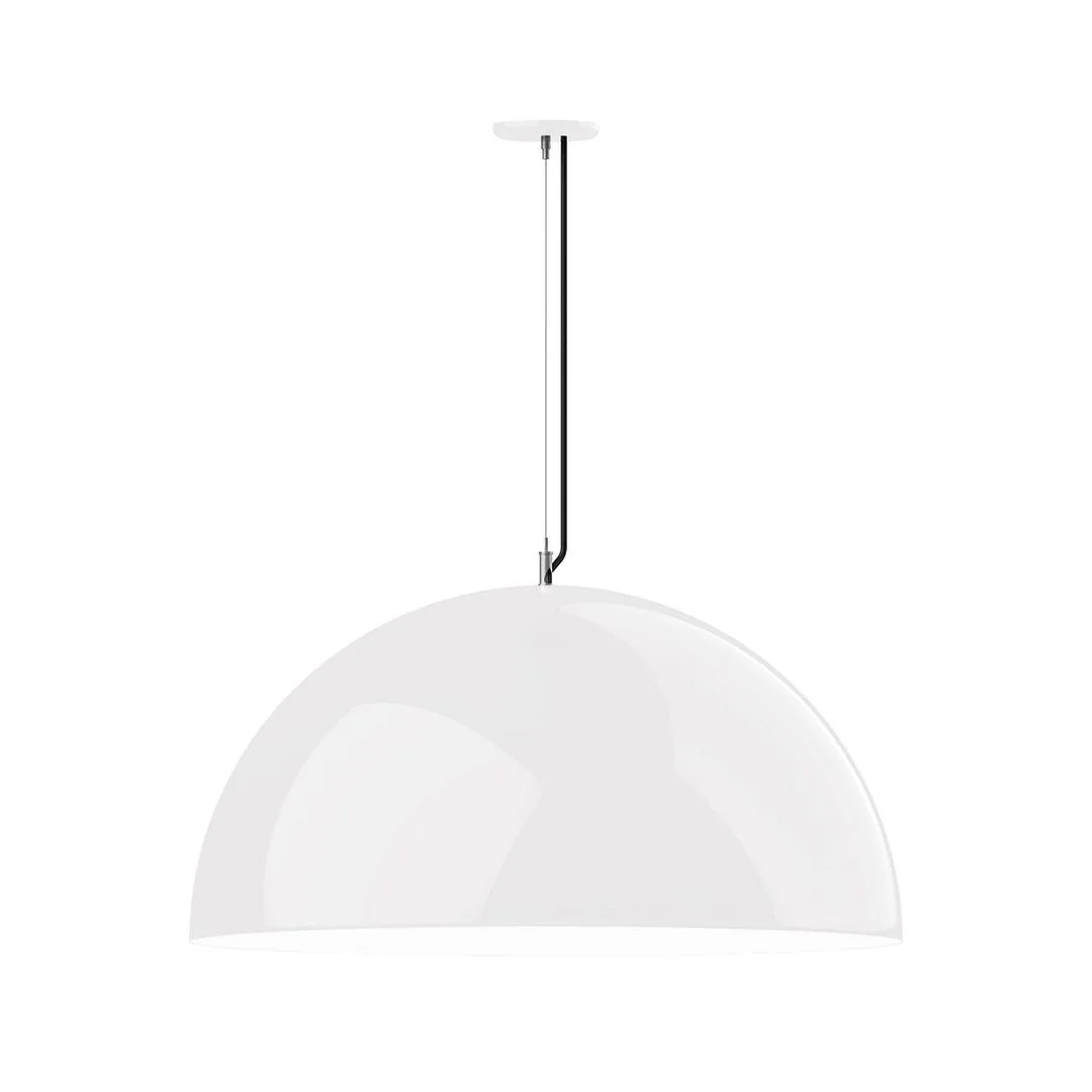 XL Choices One Light Pendant in White w/White Interior