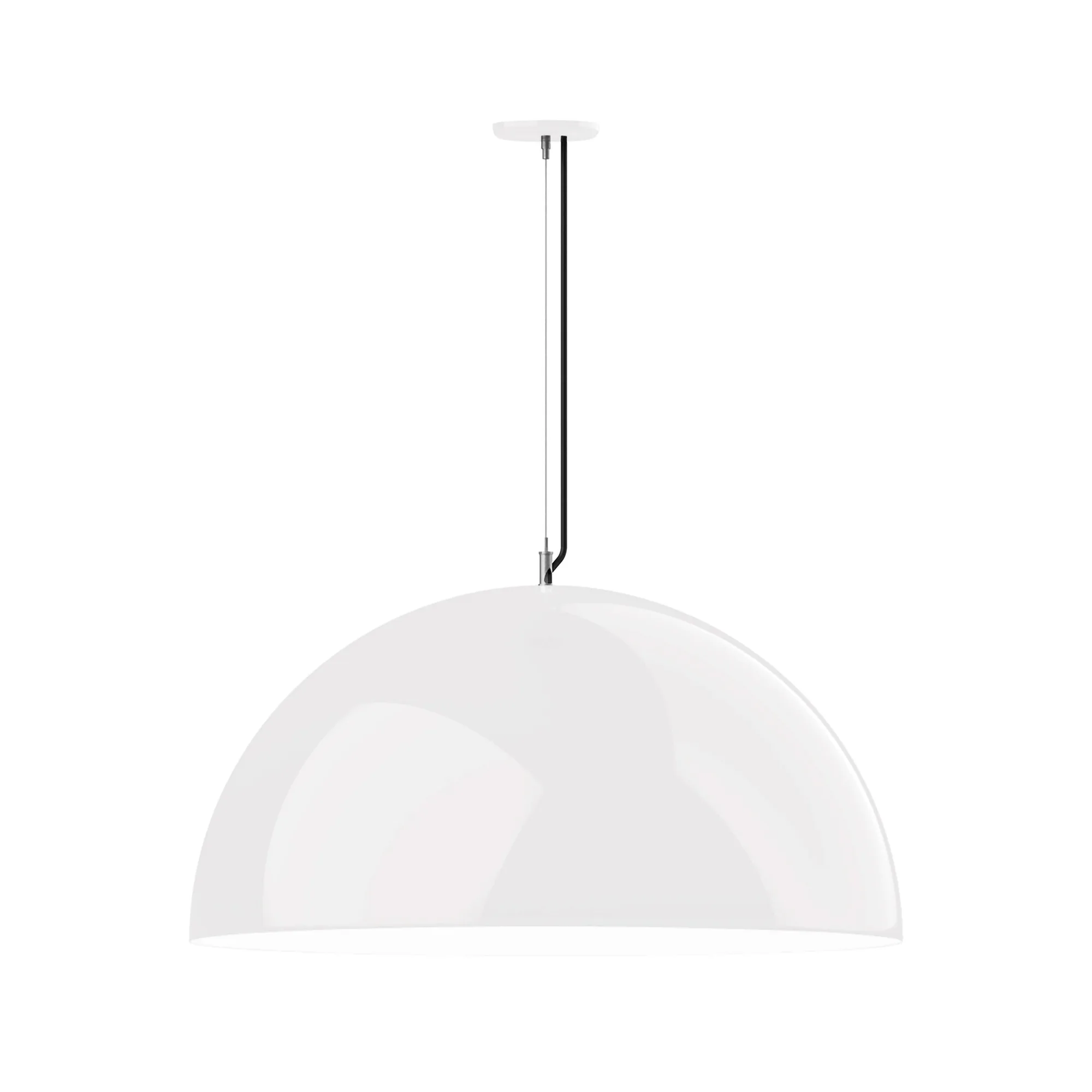 XL Choices LED Pendant in White w/White Interior